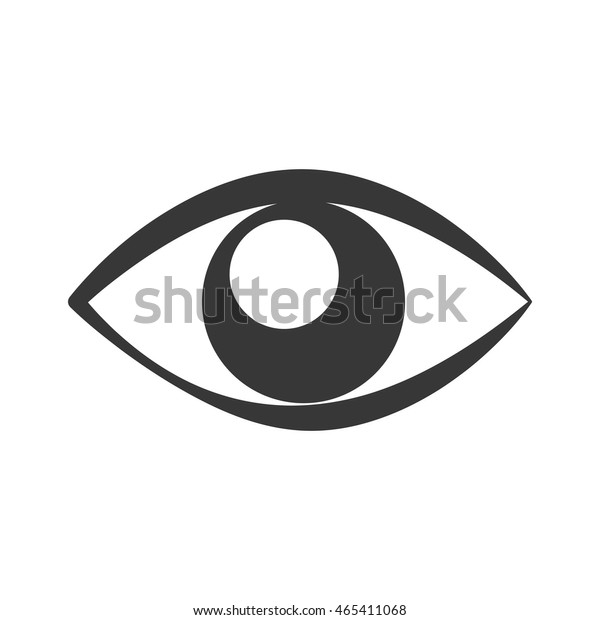 Eye Look Vision Optical Icon Isolated Stock Vector (Royalty Free) 465411068