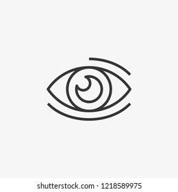 Eye Looking Modern Simple UI Vector Icon