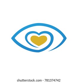 eye love logo template