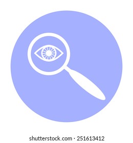 Eye in magnification.