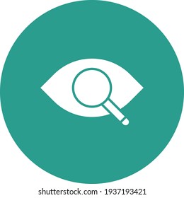 Auge, Lupe, Sehsymbol, Vektorbild. Kann auch für Web-Marketing verwendet werden. Geeignet für den Einsatz in Web-Apps, mobilen Apps und Printmedien.