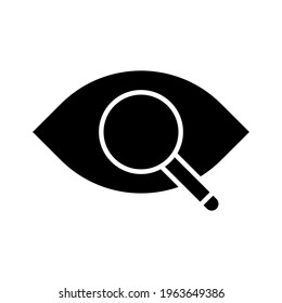 Eye, magnifier, vision icon vector image. Can also be used for Web Marketing. Suitable for use on web apps, mobile apps and print media.