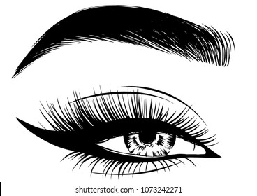 eye make up black liner