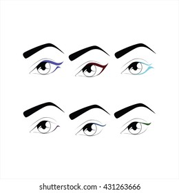 eye makeup. 