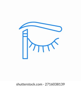 eye makeup application icon sign vector
