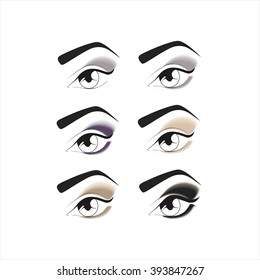 eye makeup. eyeshadow