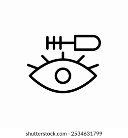 eye makeup icon sign vector