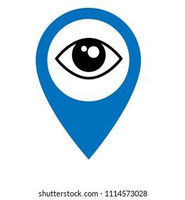 eye and map pointer