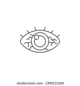 Eye, marijuana icon. Element of marijuana icon. Thin line icon for website design and development, app development. Premium icon