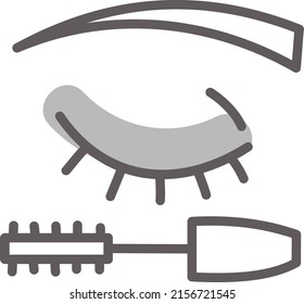 Rímel ocular, ilustración, vector sobre un fondo blanco.