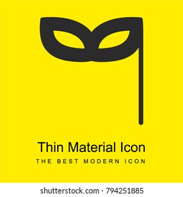 Eye mask bright yellow material minimal icon or logo design