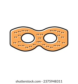 Vektorgrafik der Augenmaske Augenmaske-Zeichen. einzelne Symbolillustration