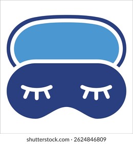 Elemento de icono de máscara de ojos para diseño