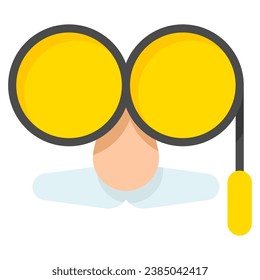 eye mask icon with flat style and pixel perfect base. Suitable for website design, logo, app and UI. Based on the size of the icon in general, so it can be reduced.