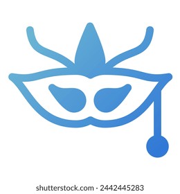 icono de máscara de ojo en estilo degradado