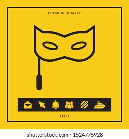 Eye mask icon illustration isolated vector sign symbol