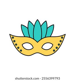 eye mask Icon illustration perfect for designs related to circus and carnival themes