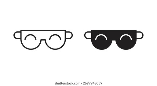 Eye mask icon line. eps 10 vector illustration
