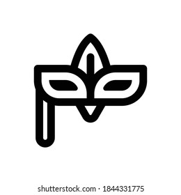 Eye Mask icon outline vector. Isolated on white background
