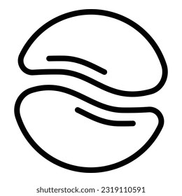 Eye mask icon outline vector. Beauty patch. Face gel