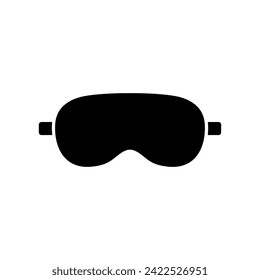 Eye mask icon. Sleeping mask. Vector icon isolated on white background.