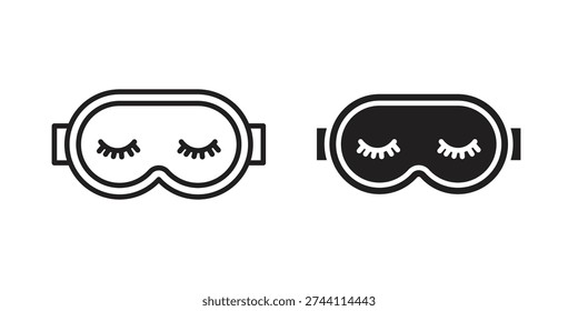 Eye mask icon suitable symbol. Simple stock illustration stock