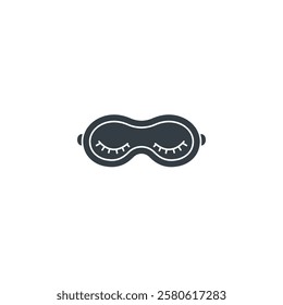 Eye Mask icon symbol vector illustration isolated on white background