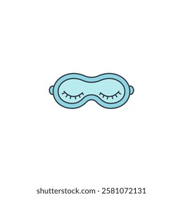 Eye Mask icon symbol vector illustration isolated on white background