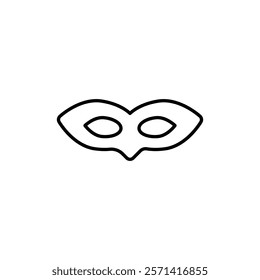 Eye mask icon Thin line vector