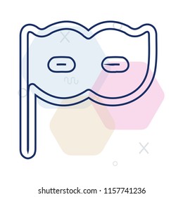 Eye mask icon vector can be used as png, Eye mask