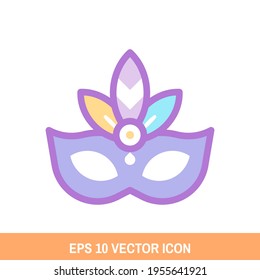 Eye Mask icon vector design. Carnival symbol for your website design, logo, app, UI. Eps10 vector illustration.