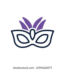 eye mask icon. vector dual tone icon for your website, mobile, presentation, and logo design.