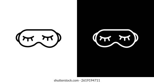 Eye mask icon. vector illustration, pictogram isolated. editable