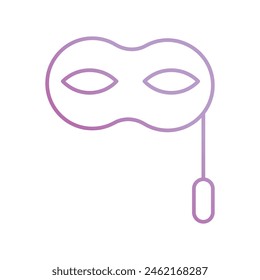 Icono de máscara de ojo con fondo blanco Vector ilustración de stock