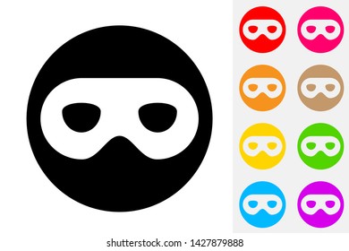 Eye Mask Negative Space Icon