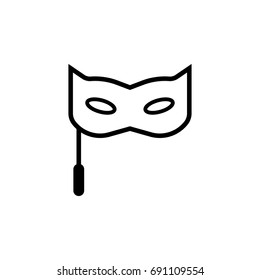 Eye mask outline icon illustration isolated vector sign symbol