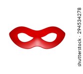 Eye mask in red design