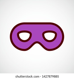 Eye Mask Simple Vector Color Icon 