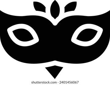 Eye mask single vector line icon