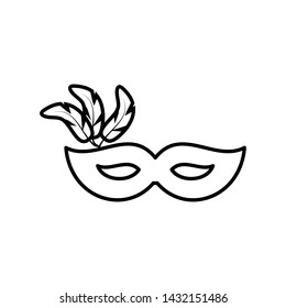 Eye mask, theater. Illustration vector icon