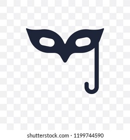 Eye mask transparent icon. Eye mask symbol design from Birthday and Party collection. Simple element vector illustration on transparent background.