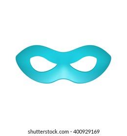 Eye mask in turquoise design