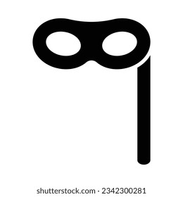 Icono De Glifo De Máscara Ocular Para Uso Personal Y Comercial.
