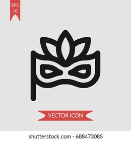 Eye mask vector icon, illustration symbol