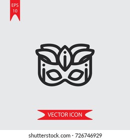 Eye mask vector icon, illustration symbol