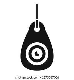 Eye medallion icon. Simple illustration of eye medallion vector icon for web design isolated on white background