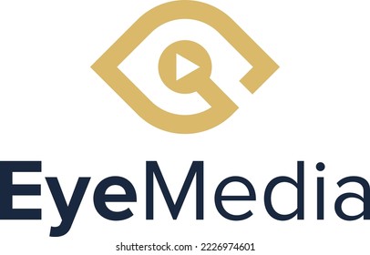 diseño de logotipo de medios visuales plantilla vectorial.eps