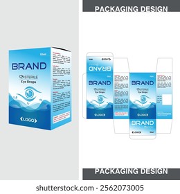 Eye Medicine Box Design Template