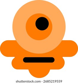 eye minimalist design flat style
