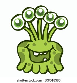 Eye monster cartoon design vector